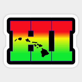 Hawaii t-shirt designs Sticker